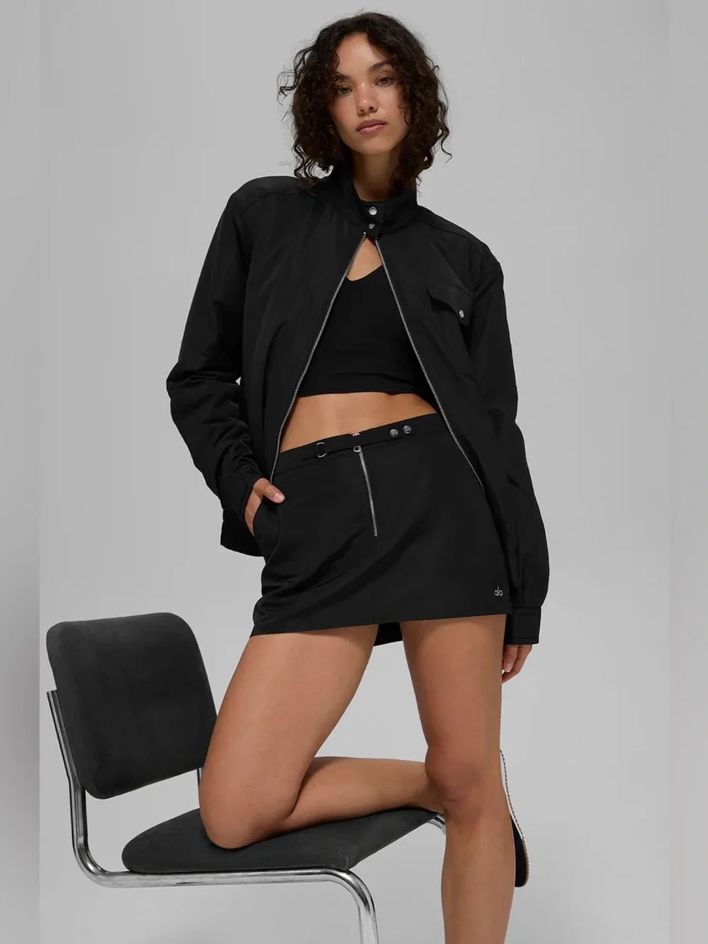 ALO YOGA | ✨NEW✨ Work It Mini Skirt in Black